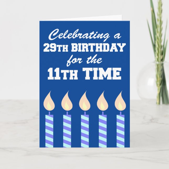 Cartão 29. Aniversário - 11 da hora 40. (Frente)