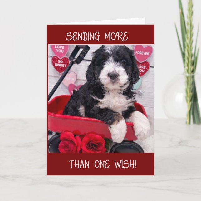 CARTÃO "2 DESEJOS AO MEU MELHOR AMIGO NO SEU ANIVERSÁRIO" (Frente)