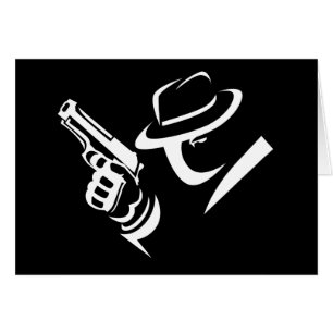 Cartão 2 do gangster do detetive