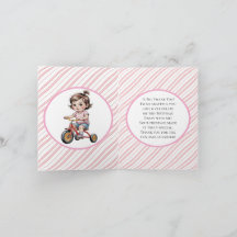 3º. Aniversário da garota em uma festa triciclo Ob