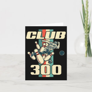 Cartão 300 Boliches do Clube 300 Retro de Camisas Vintage