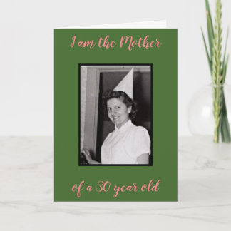 Cartão 30 anos velho