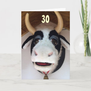CARTÃO 30-NOW "THAT" IS SOMETHING TO "MOO ABOUT" BIRTHDAY