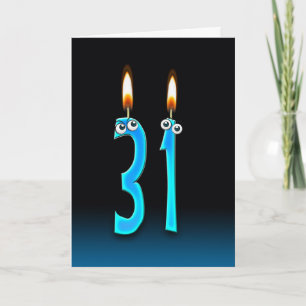 Cartão 31ª Velas de Aniversário