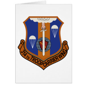Cartão 314th Asa do portador de tropa