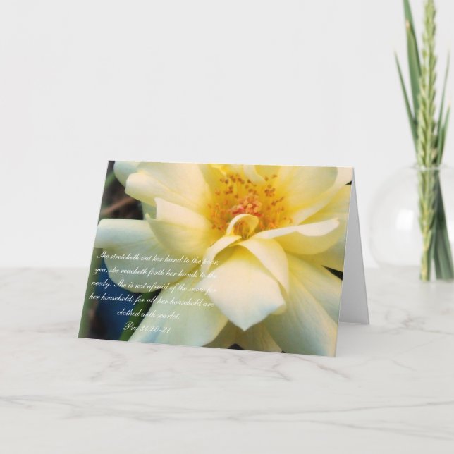 Cartão 31:20 do ~Pro da coleção dos provérbio 31 - 21 (Frente)