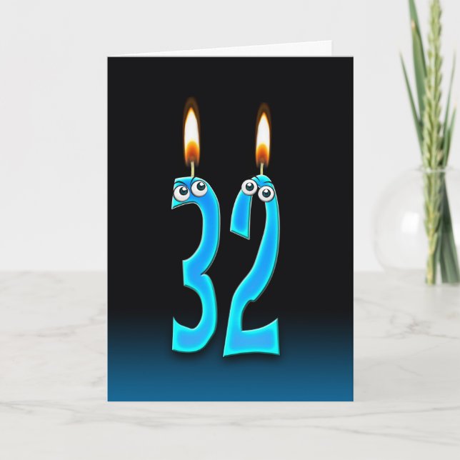 Cartão 32ª Velas de Aniversário (Frente)