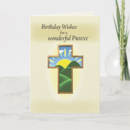 Cartão 3272 Sacerdote de Aniversário, Cruz