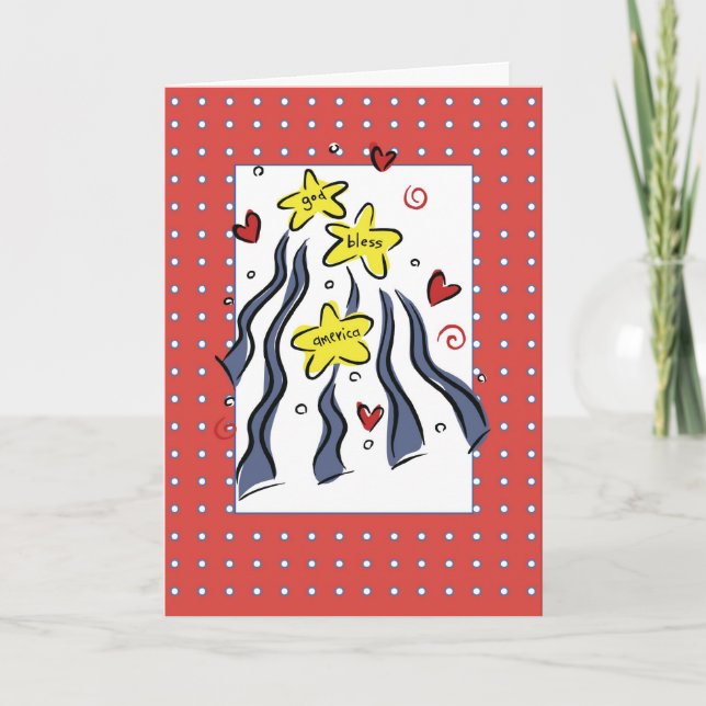 Cartão 3307 deus abençoe América (Frente)