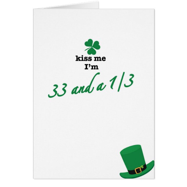 Cartão 33 1/3 beijam-me (Frente)