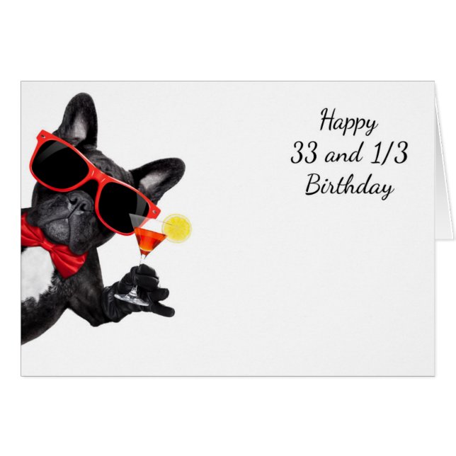 Cartão 33 1/3 de bowwow do bowtie (Frente Horizontal)