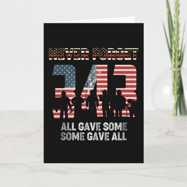 Cartão 343 Bombeiro Nunca Esquece Que Todos Deram Cerca D (Frente)