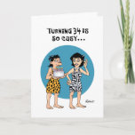 Cartão 34.º Aniversário Engraçado<br><div class="desc">34º Aniversário Engraçado Cartão de Saudação para uma mulher especial que faz trinta e quatro anos</div>