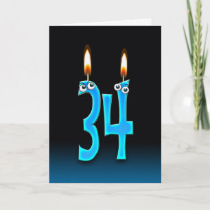 Cartão 34. Velas de aniversário