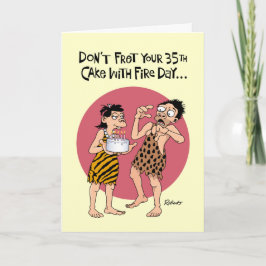 Cartão 35º aniversário engraçado
