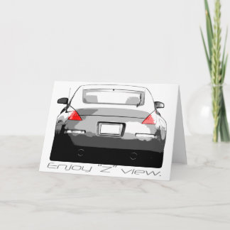Cartão 350Z "Enjoytheview. "
