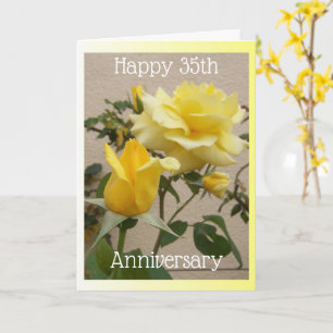 Cartão 35.º aniversário de casamento