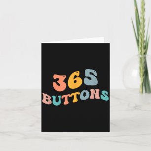 Cartão 365 Botões Gíria Adolescente Ilustração Pré-adoles