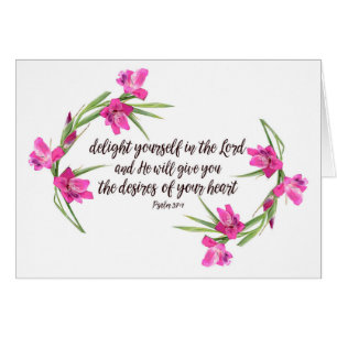 Cartão 37:4 do salmo