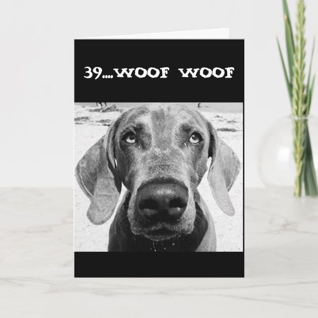 CARTÃO **39º ANIVERSÁRIO NÃO É TÃO RUIM** (Frente)