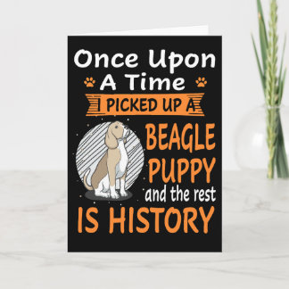 Cartão 39 Era Uma Vez  Cachorrinho Beagle