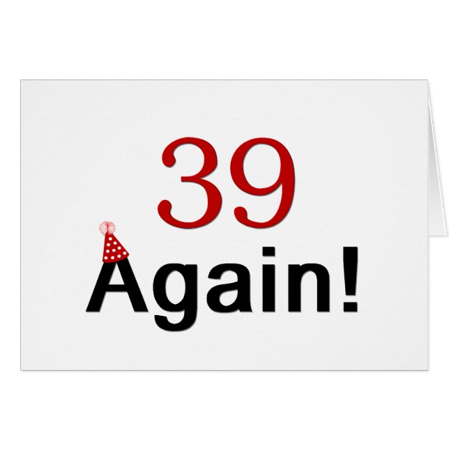 Cartão 39 Novamente (Frente Horizontal)