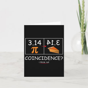 Cartão 3.14 Coincidência De Pizza Não Acho Engraçada Mate