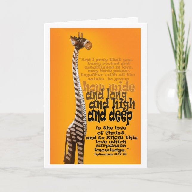 Cartão 3:17 de Ephesians - 19 (Frente)