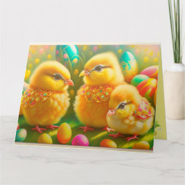 Cartão 3 Coleção de Galinhas Páscoas