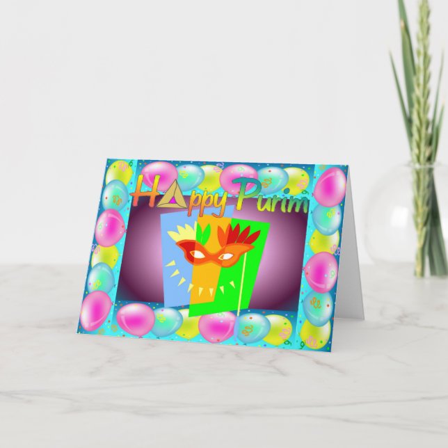 Cartão 3 de Purim (Frente)