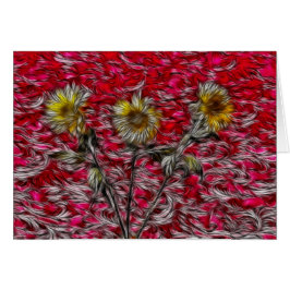 Cartão 3 girassóis