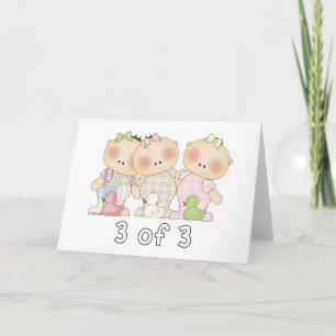 Cartão 3 of 3 Triplet Cuties