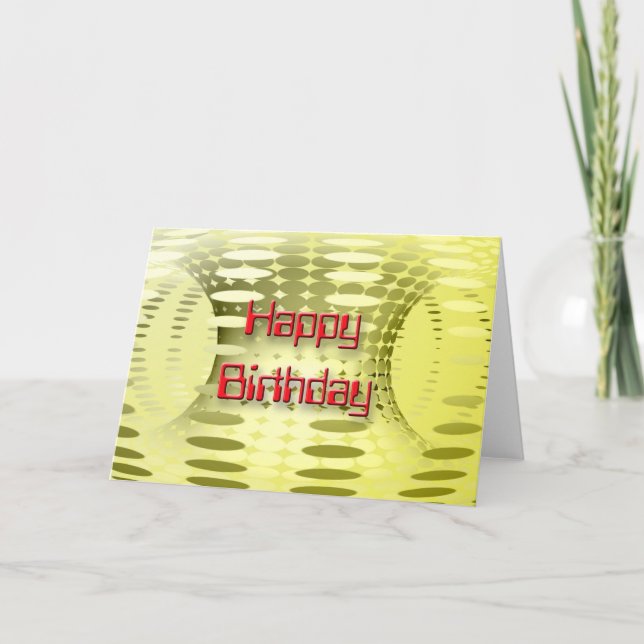 Cartão 3D Feliz aniversário YL 3 (Frente)