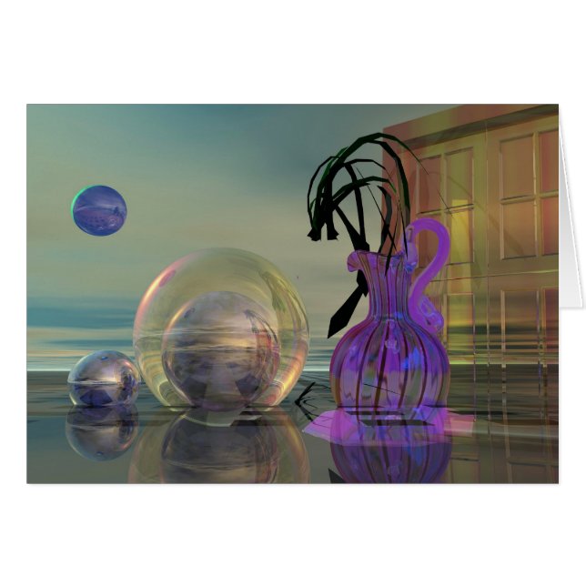 Cartão 3d surrealista (Frente Horizontal)