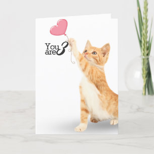 Cartão 3rd birthday tabby cat