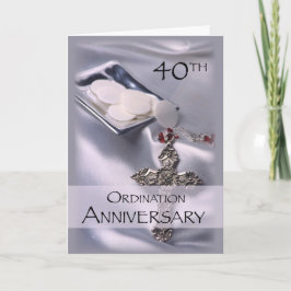 Cartão 40ª Ordenação Parabéns de Aniversário, Hosts