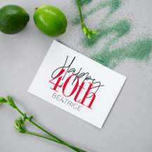 40 e Fabuloso aniversário de 40 anos Script