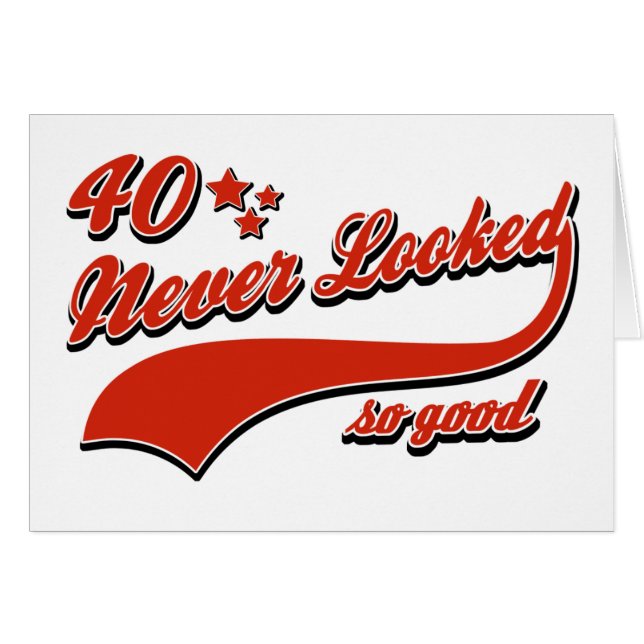 Cartão 40 nunca olhados tão bons (Frente Horizontal)