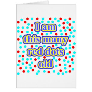 Cartão 41 pontos vermelhos velhos