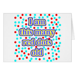 Cartão 43 pontos vermelhos velhos