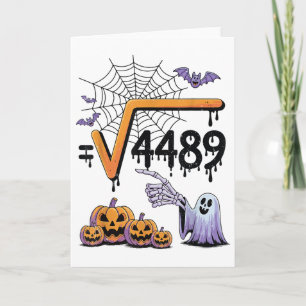 Cartão 4489 Raiz Quadrada 67 Fantasia de Halloween para P