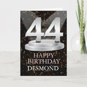 Cartão 44 Birthday Spotlight Adicionar Uma Placa De Nome