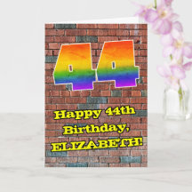 44 de aniversário: Arco-Íris 44 inspirado no Grafi