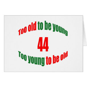 Cartão 44 demasiado velho