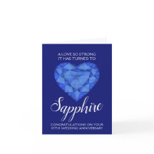 45º Aniversário de Casamento Safira Amor tão forte