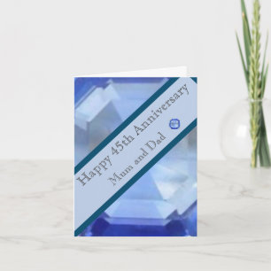 Cartão 45.º aniversário de casamento 