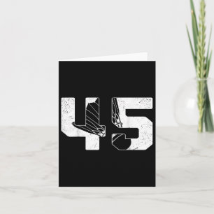 Cartão 45.º aniversário Homens Badminton Player Badminton