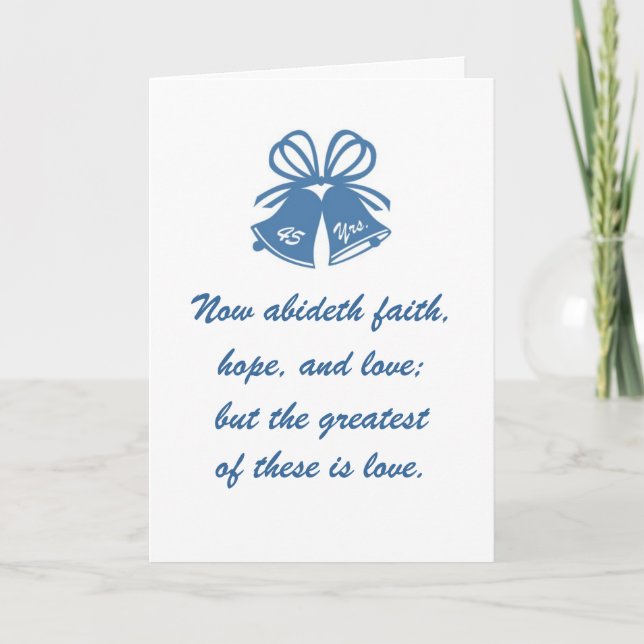 Cartão 45 anos de amor (Frente)