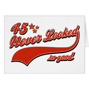 Cartão 45 nunca olhados tão bons