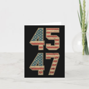 Cartão 47º Presidente 45 47